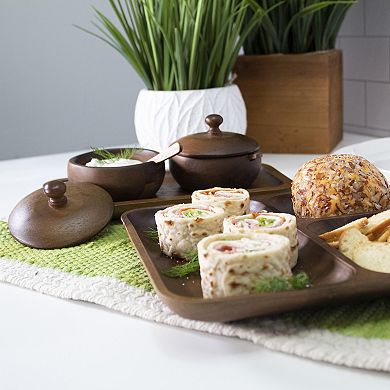 BergHOFF Acacia Wood Spice Jar Set