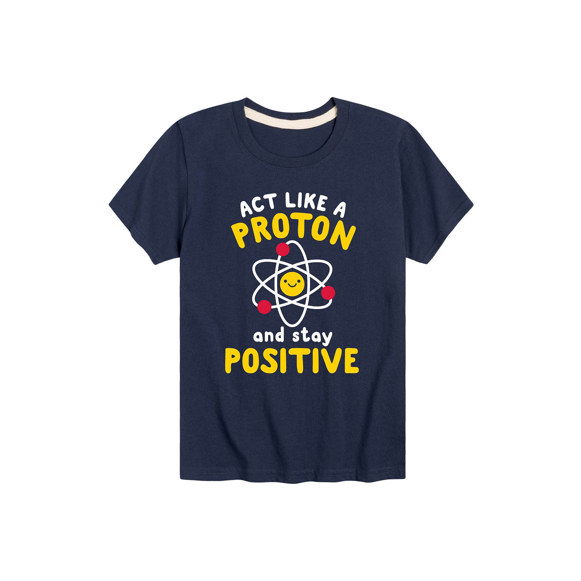 Boys 8-20 Act Like A Proton Stay Positive Atom Tee, Boys, Size: Small