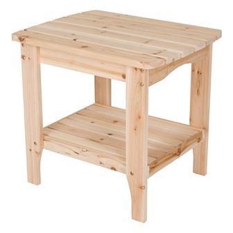 Shine Company Rectangular End Table