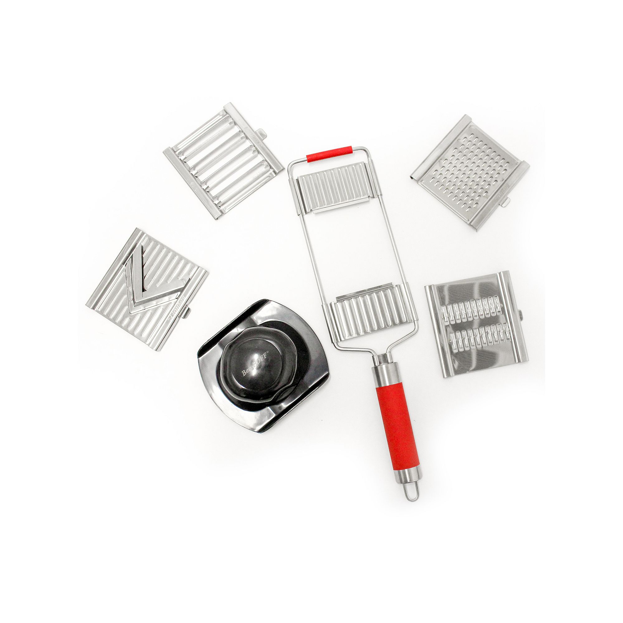 BergHOFF Multi Slicer Pro Mandoline Slicer, Red