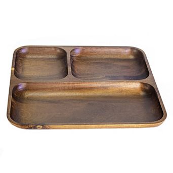 BergHOFF Divided Acacia Wood Tray
