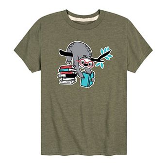 Boys 8-20 Reading Sloth Tee