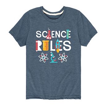 Boys 8-20 Science Rules Tee