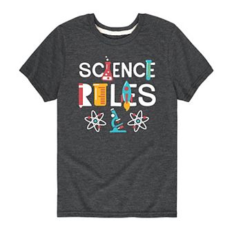 Boys 8-20 Science Rules Tee