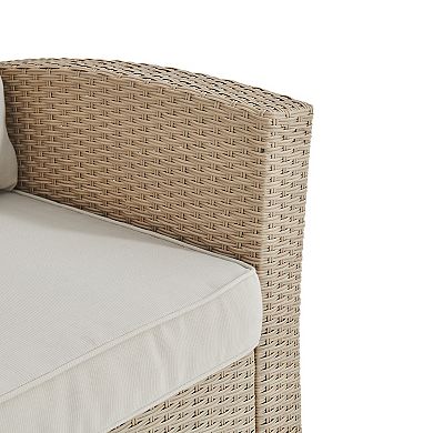 Alaterre Furniture Canaan All-Weather Wicker Outdoor Arm Chair
