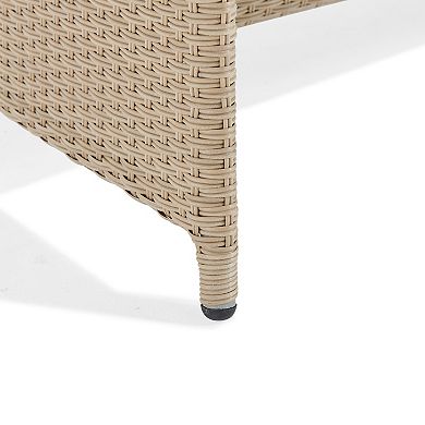 Alaterre Furniture Canaan All-Weather Wicker Coffee Table