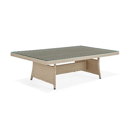 Alaterre Furniture Canaan All-Weather Wicker Coffee Table
