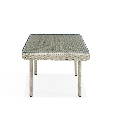 Alaterre Furniture Windham Wicker Outdoor Coffee Table