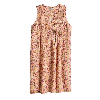 Women's Sonoma Goods For Life® Pintuck Linen-Blend Dress