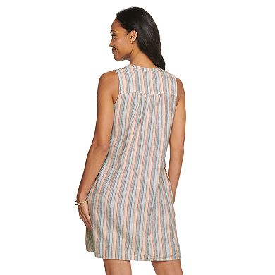 Women's Sonoma Goods For Life® Pintuck Linen-Blend Dress