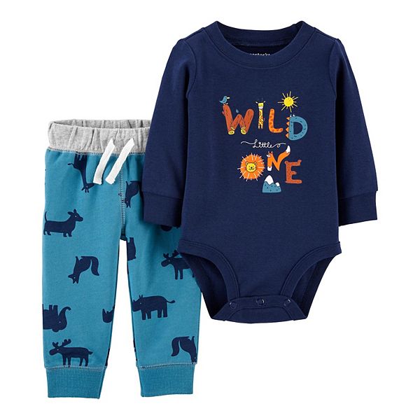 Baby Boy Carter's 2-Piece Wild One Bodysuit & Pants Set