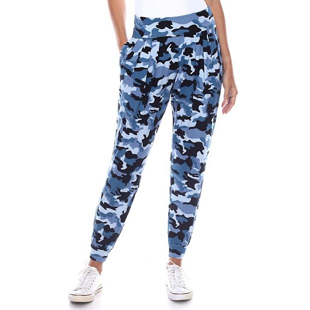 Women's White Mark Camo Harem Pants