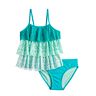 Girls 4-18 SO® Tiered Crocheted Top Tankini Swimsuit in Regular & Plus Size