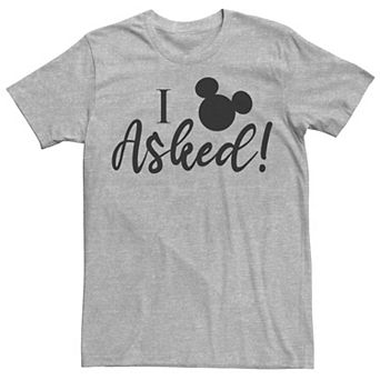 Disney's Mickey & Friends Wedding Mickey I Asked Men's Tee