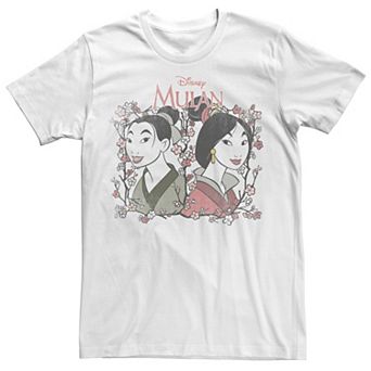 Disney's Mulan Men's Reflection Floral Portrait Tee
