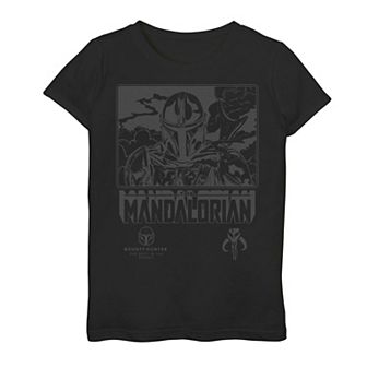 Girls 3-16 Star Wars The Mandalorian Outline Poster Tee