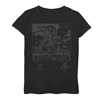 Girls 3-16 Star Wars The Mandalorian Outline Poster Tee