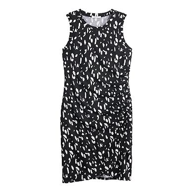 Women's Nine West French Terry Tulip-Hem Sheath Dress