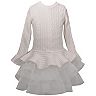 Girls 7-16 Bonnie Jean Cable Knit Tutu Dress