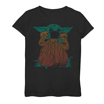 Girls 3-16 Star Wars The Mandalorian The Child AKA Baby Yoda Soup Drinker Tee