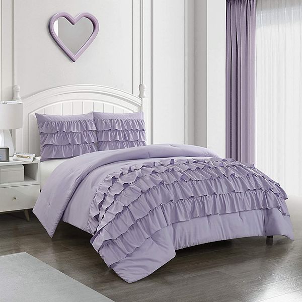 Heritage Kids Ruffle Comforter Set with Shams