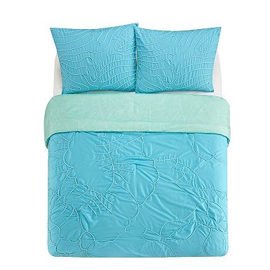 Heritage Kids Flowers Embroidered Comforter Set with Shams