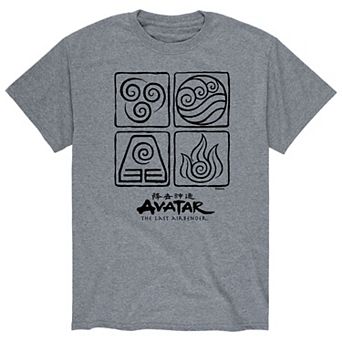 Men's Avatar Four Elements Black Tee