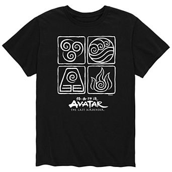 Men's Avatar Four Elements White Tee