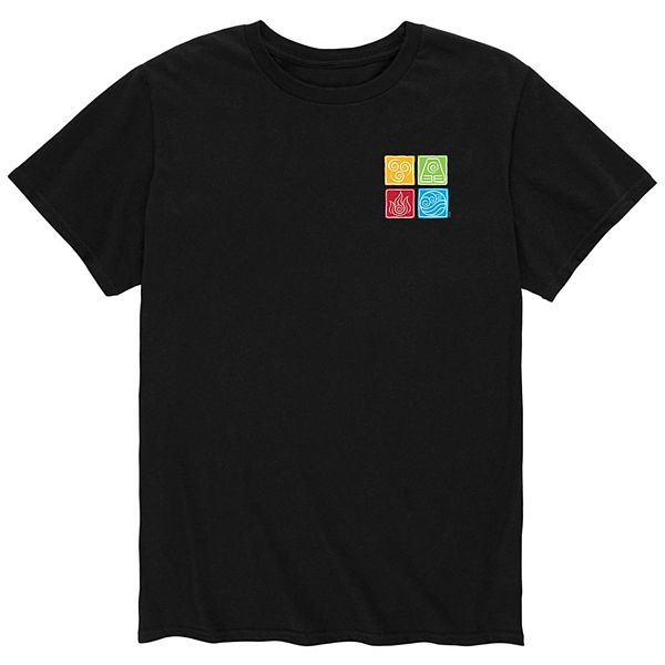 Men's Nickelodeon Avatar Color Elements Tee