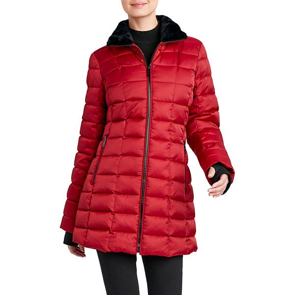 Women's Halitech FauxFur Hood Quilted Puffer Coat