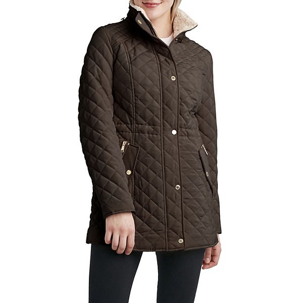 Women's Halitech FauxFur Hood Quilted Anorak Jacket