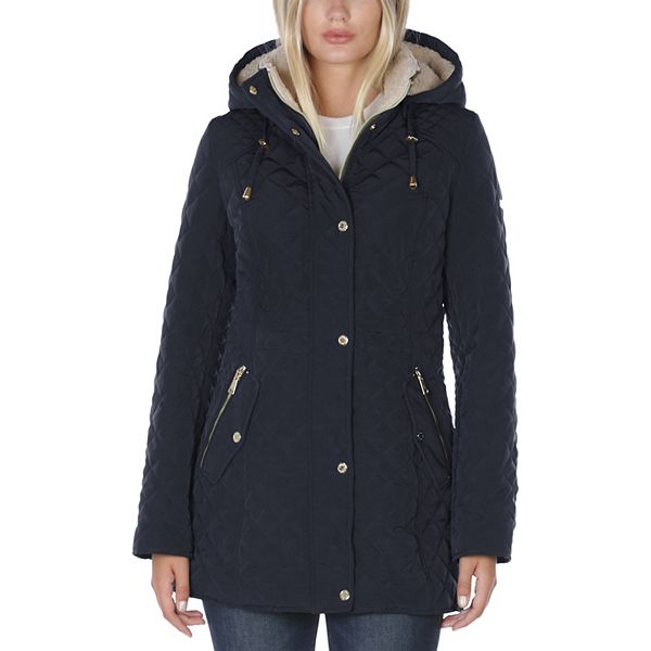Women's Halitech FauxFur Hood Quilted Anorak Jacket
