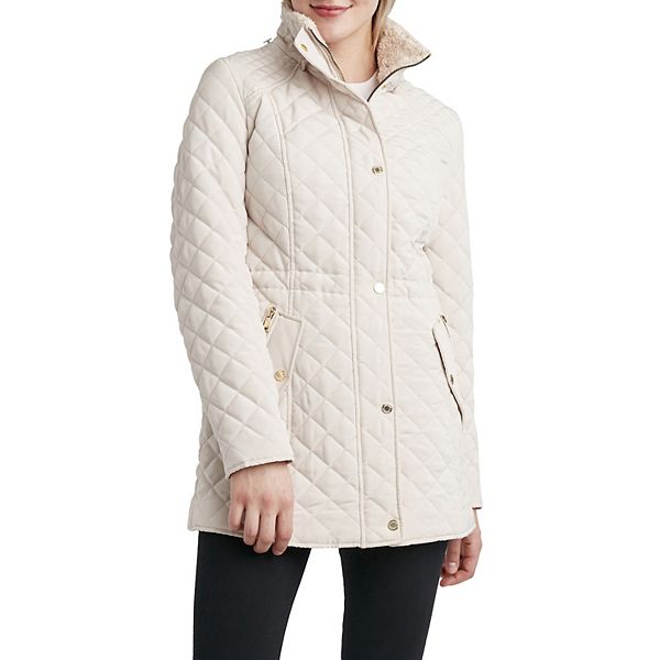 Women's Halitech FauxFur Hood Quilted Anorak Jacket