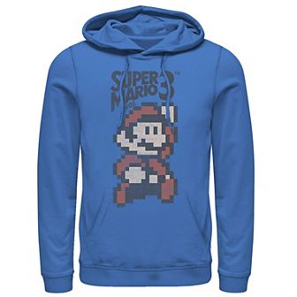 Men's Nintendo Super Mario Bros 3 Pixel Mario Retro Jump Hoodie