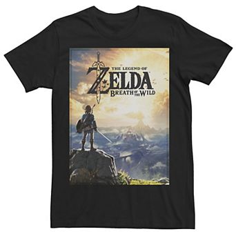 Men's The Legend Of Zelda Breath Of The Wild Link Horizon Poster Tee