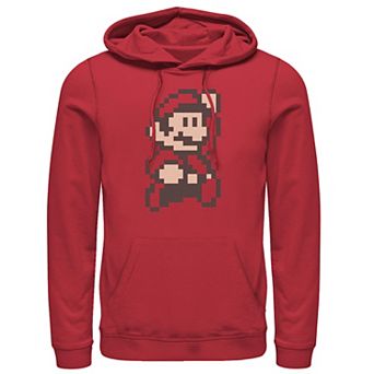 Men's Super Mario Little Mario 8-Bit Portrait Hoodie