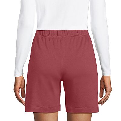 Women s Lands End Sport Knit Pull On Shorts