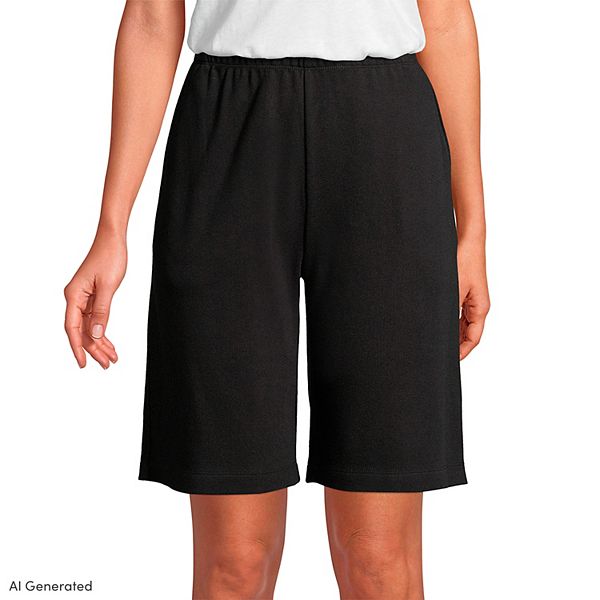 Women's Lands' End Sport Knit Pull-On Shorts