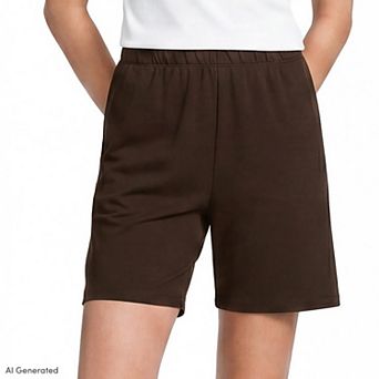 Women's Lands' End Sport Knit Pull-On Shorts