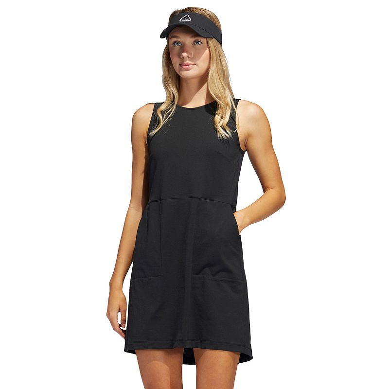 UPC 195737540032 product image for Women's adidas Go-To Golf Dress & Bike Shorts Set, Size: Large, Black | upcitemdb.com