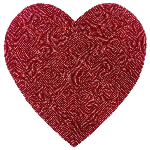 Celebrate Together™ Valentine's Day Beaded Heart Placemat
