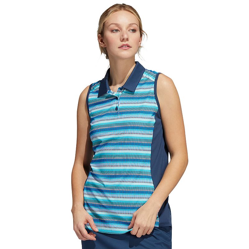 Womens adidas Ultimate 365 Golf Polo Shirt, Size: XS, Blue