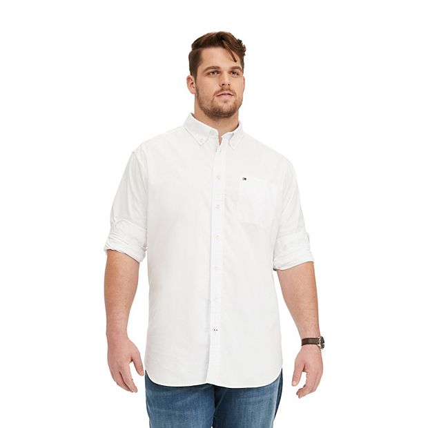 Tommy hilfiger white button best sale down shirt