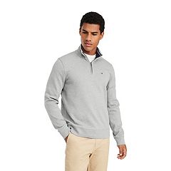 Mens Zip Neck Pullovers Polyester Tops Tees Tops Clothing