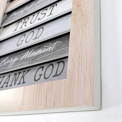 American Art Décor "Praise God" Shutter Window Plaque Wall Decor