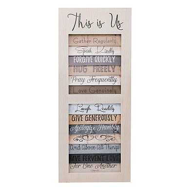 American Art Décor "This is Us" Shutter Window Plaque Wall Decor