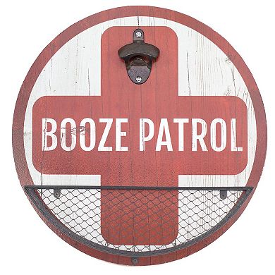 American Art Décor "Booze Patrol" Bottle Opener Wall Decor