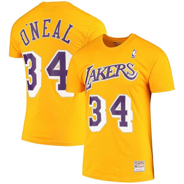 Mitchell & Ness Men's Mitchell & Ness Shaquille O'Neal Gold Los