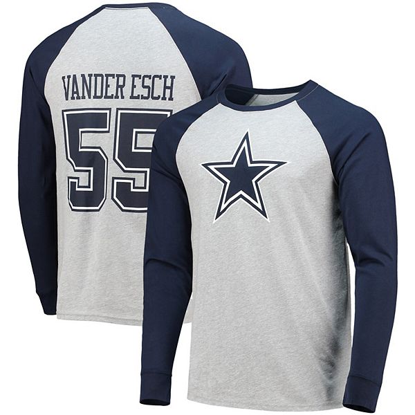 Men's Nike Leighton Vander Esch Navy Dallas Cowboys Name & Number T-Shirt