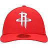 Men's New Era Red Houston Rockets Team Low Profile 59FIFTY Fitted Hat